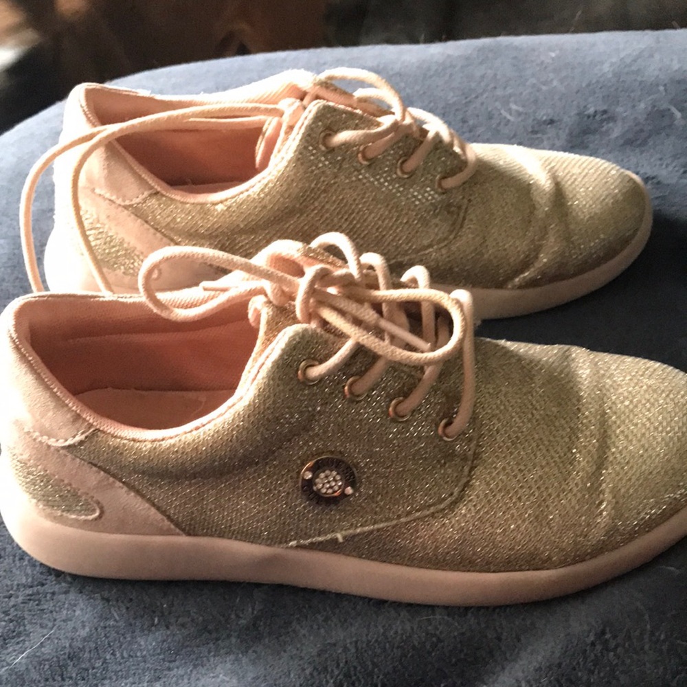 Gold Glitter Sneakers